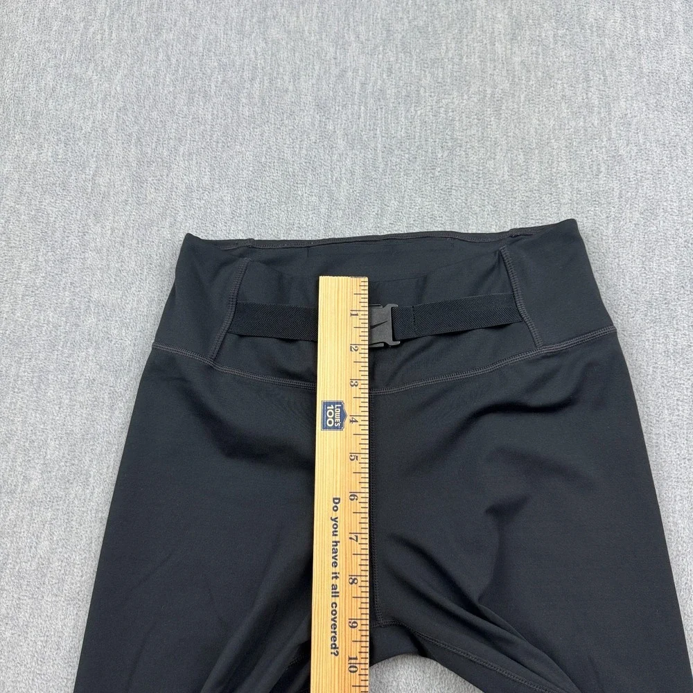 Nike Leggings Women Small Black Dri-FIT One Luxe Buckle Mid-Rise Skinny Gym Yoga